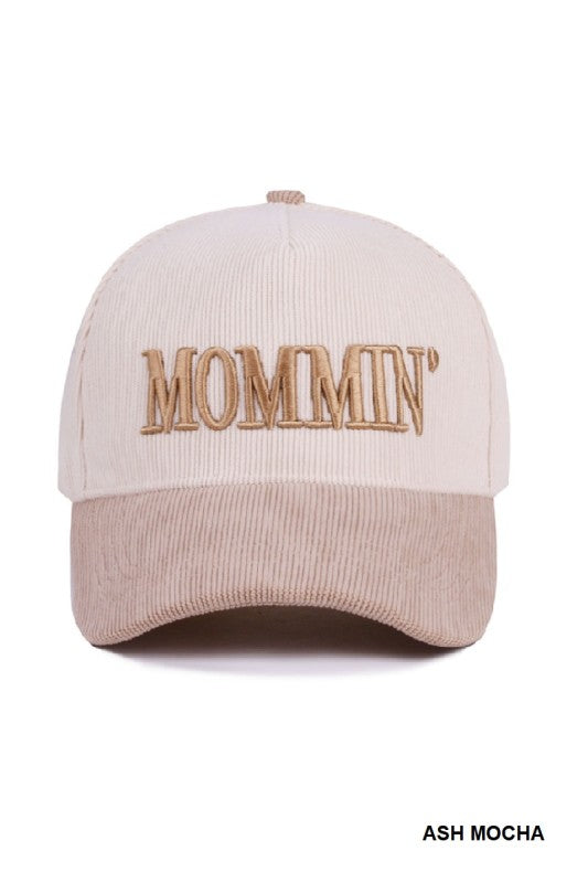 Mommin' Two Tone Corduroy Cap
