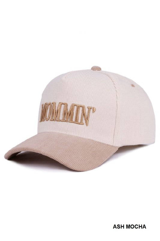 Mommin' Two Tone Corduroy Cap