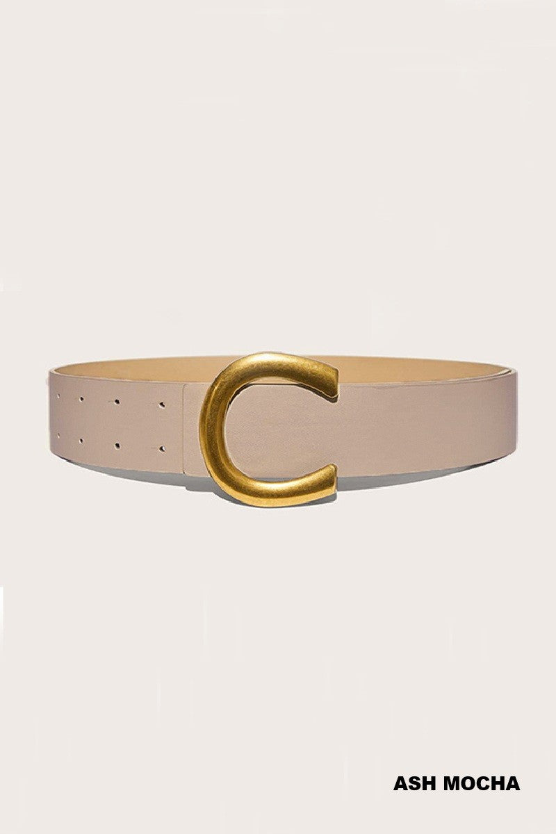 Designer Inspired C-Shape Buckle Belt (Pre-Order Today)