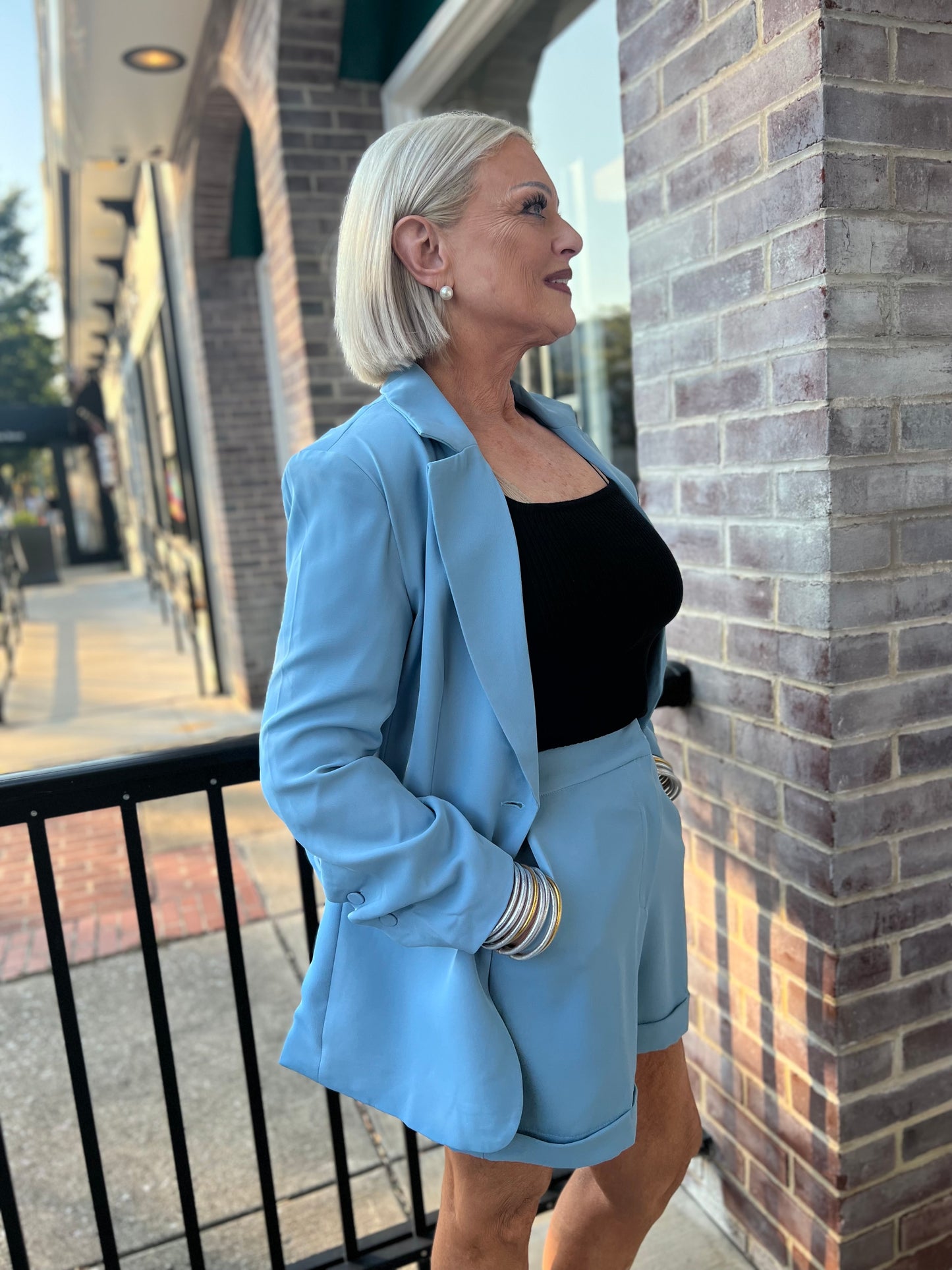 The Boss Babe Blazer and Shorts Set