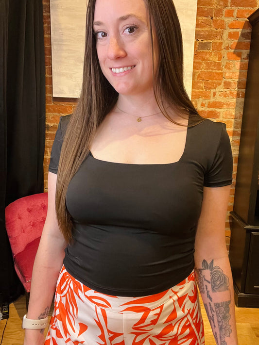 Statement Maker Square Neck Top