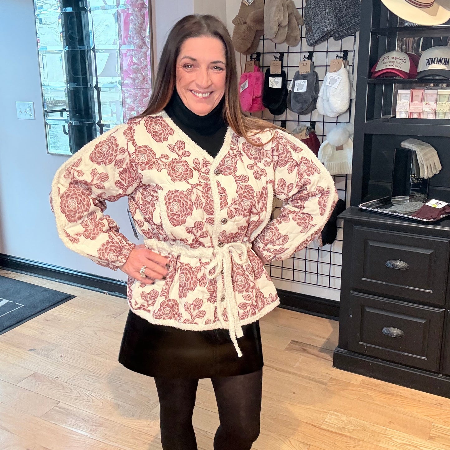 Seasonal Blooms Quilted Jacket by POL