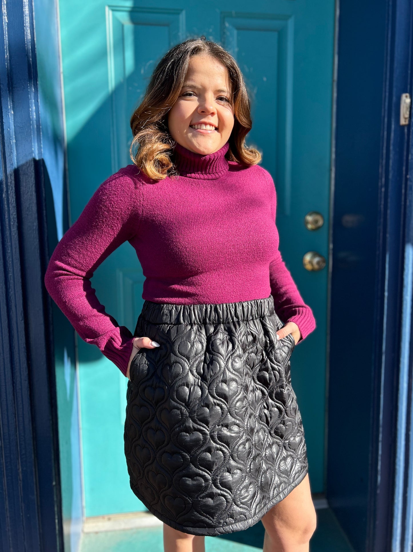 Ciao Bella Turtle Neck Knit Sweater