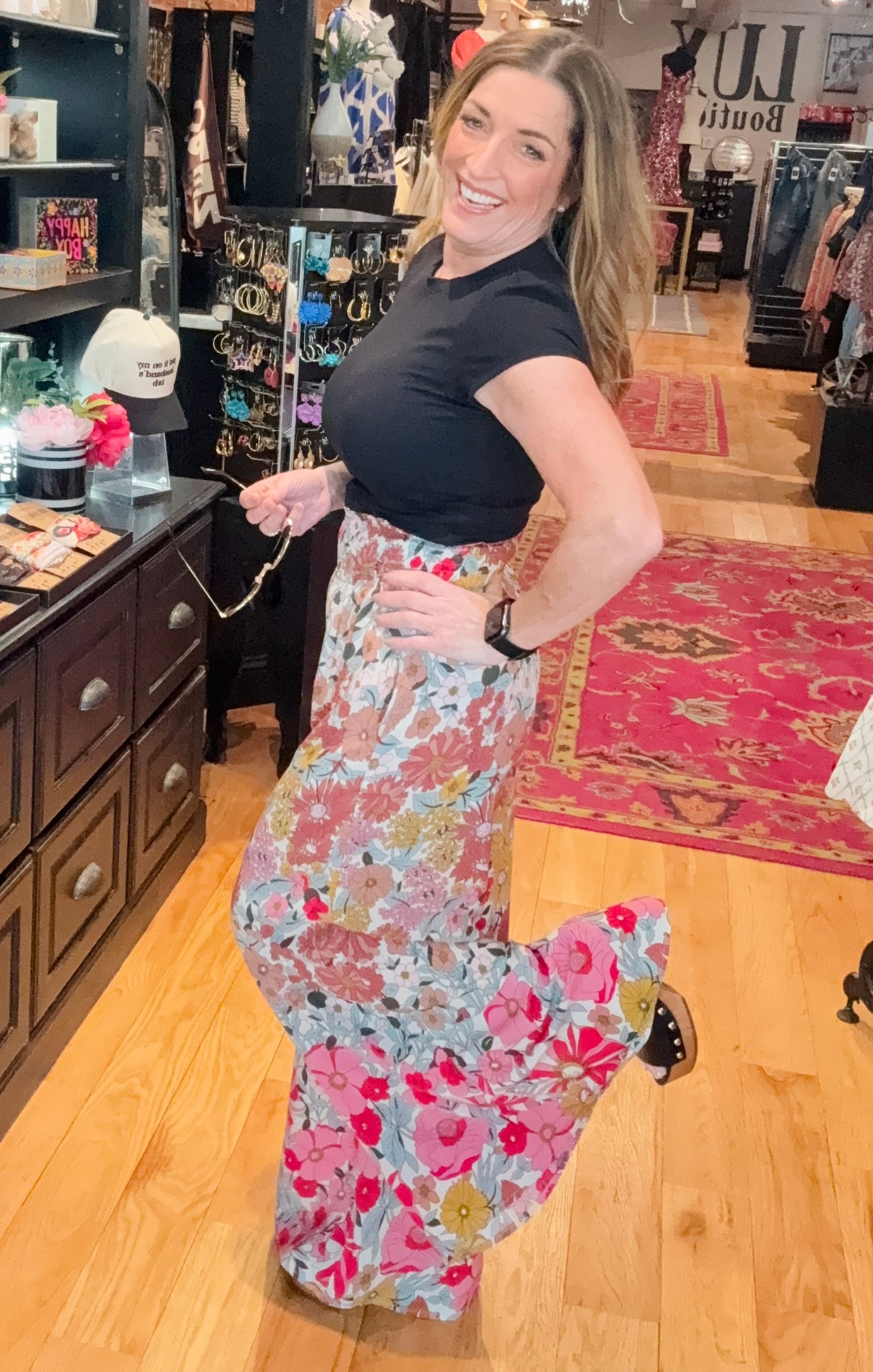 Blooming Mood Wide Leg Pants