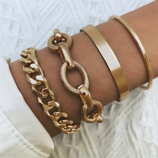 Girls Night Out Gold Bracelet Set