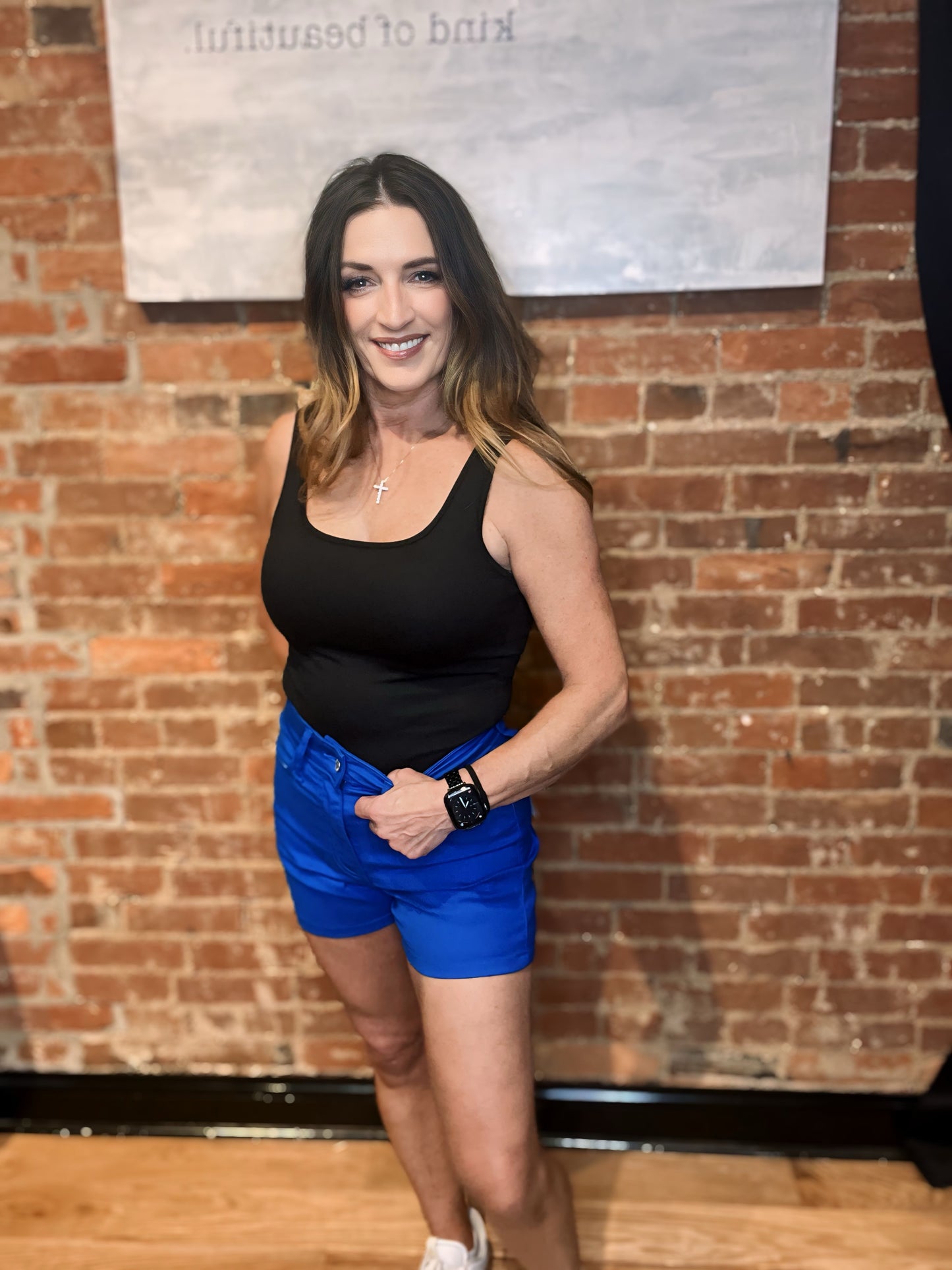 Zenana High Rise Color Denim Shorts