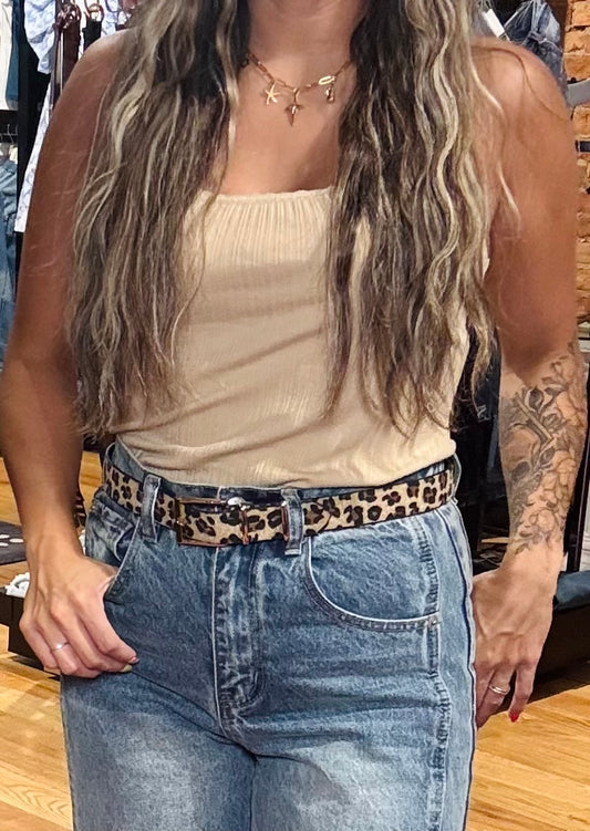 Favorite Addition Leopard Print Belt