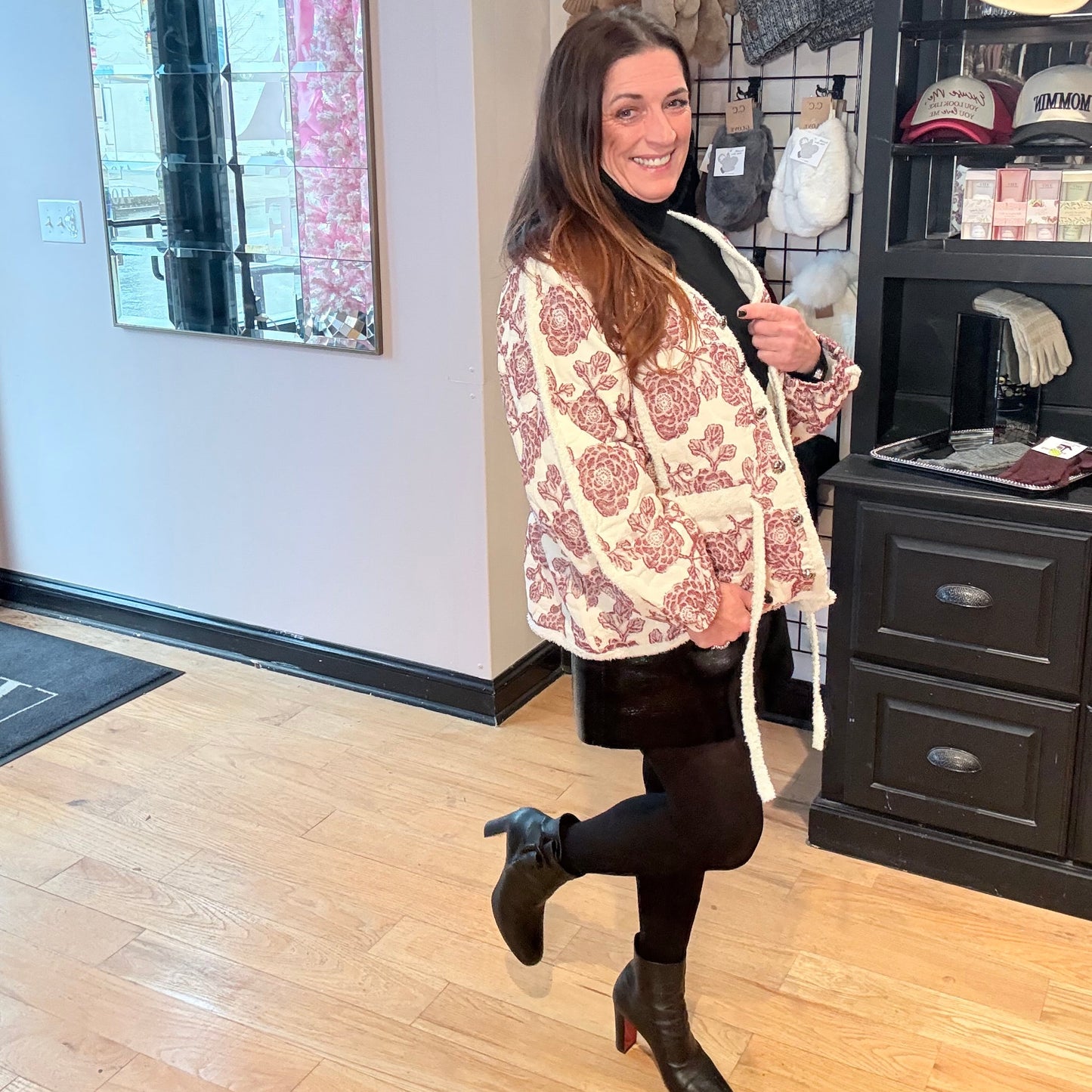 Seasonal Blooms Quilted Jacket by POL