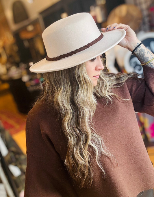 Round Crown Fedora Hat