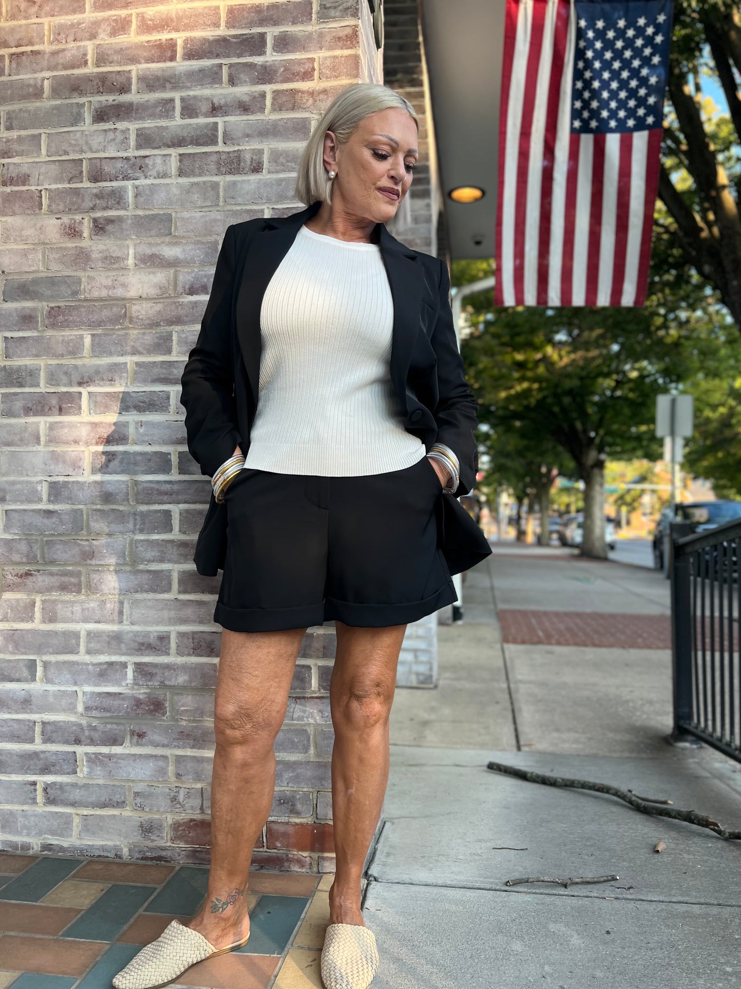 The Boss Babe Blazer and Shorts Set