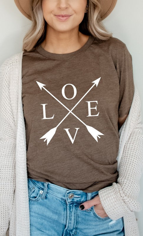 Heather Brown Love and Arrows Graphic Tee