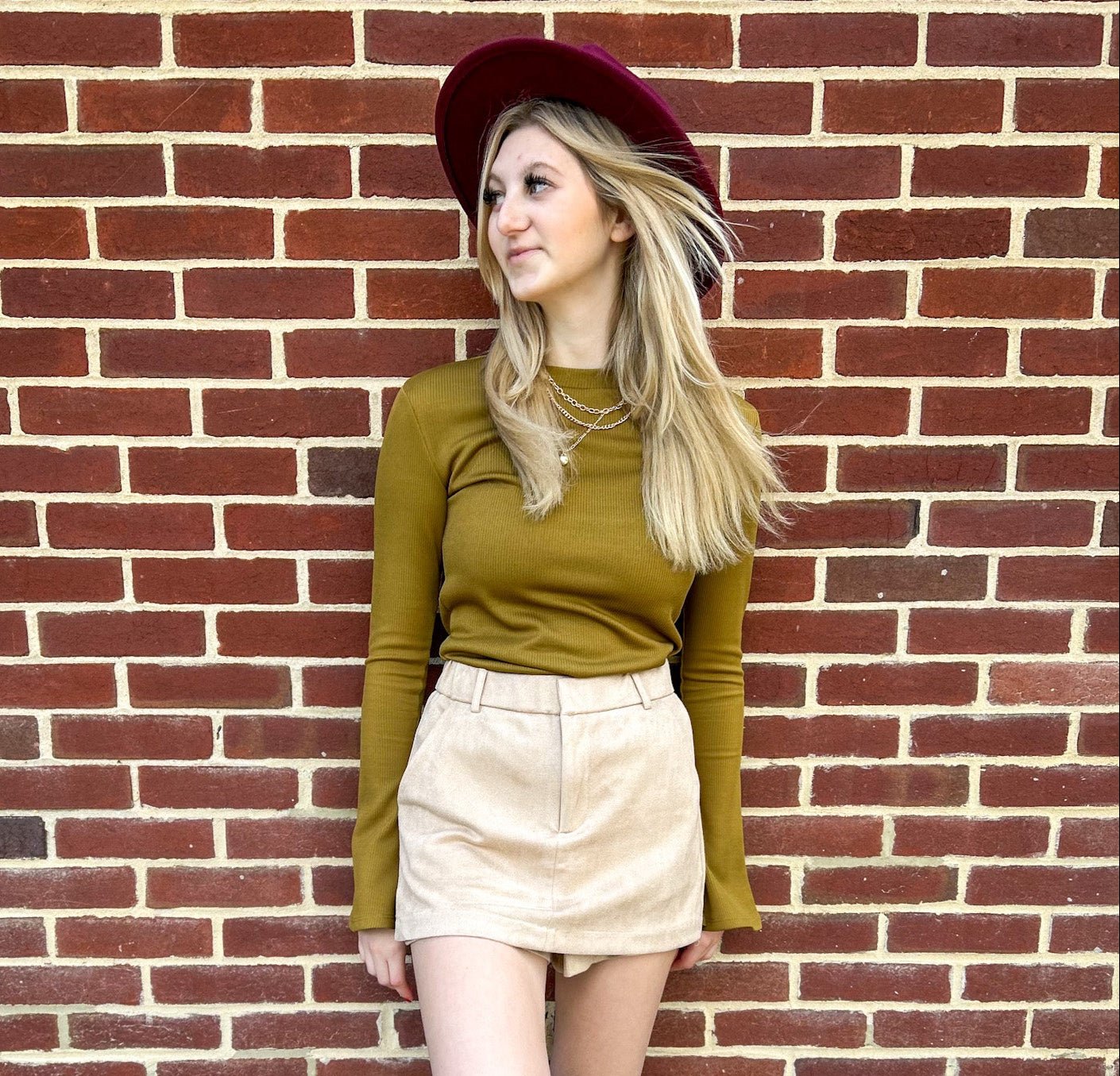 Mustard Flare Sleeve Knit Top