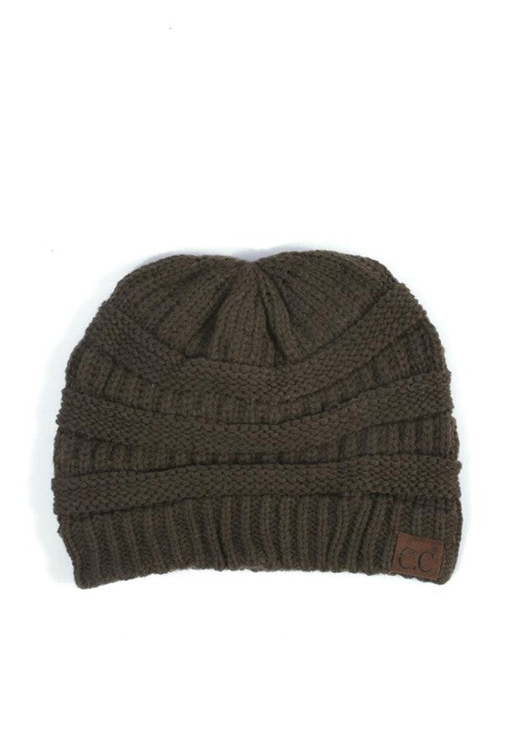 CC Brand Slouchy Cable Knit Beanie Hat
