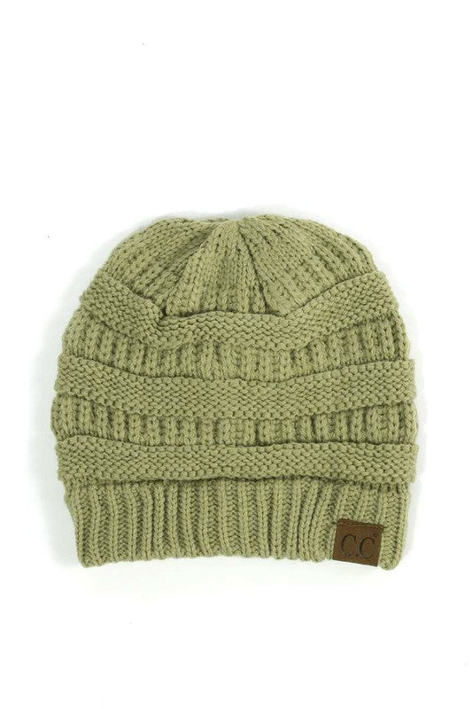 CC Brand Slouchy Cable Knit Beanie Hat