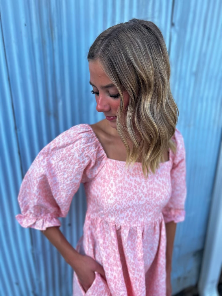 A Day In Georgetown Flower Babydoll Dress