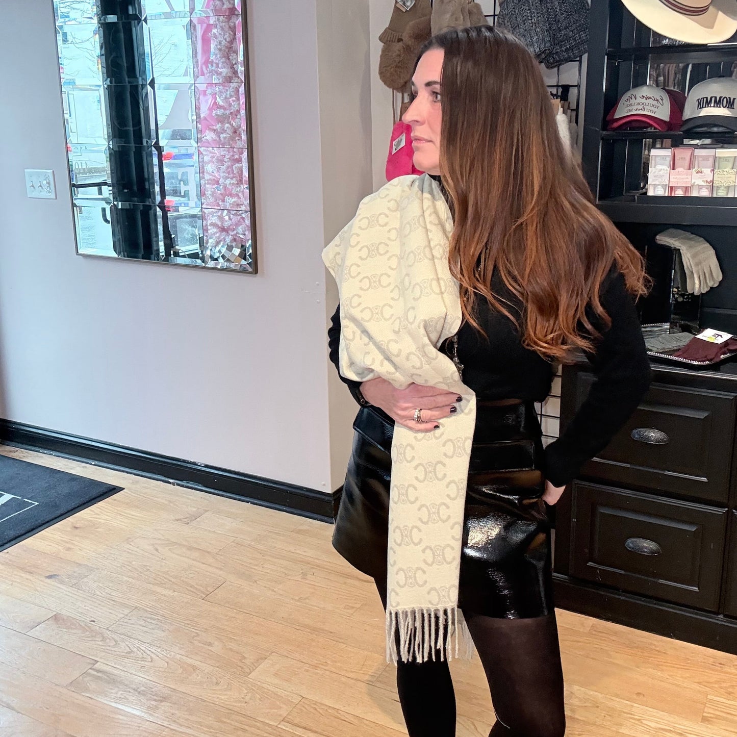 Designer Inspired Symbol Scarf