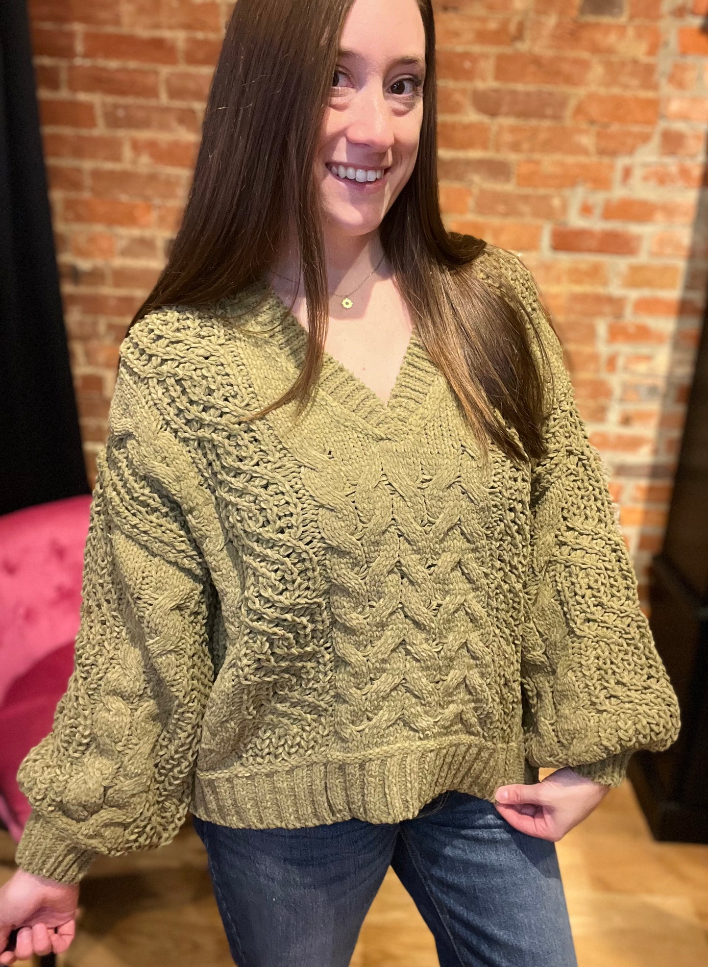 Comfort Club Chenille Sweater by POL
