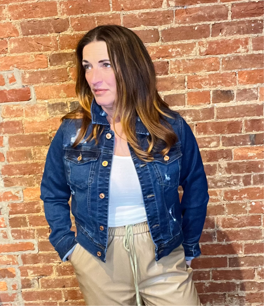 Remember Me Distressed Denim Jacket