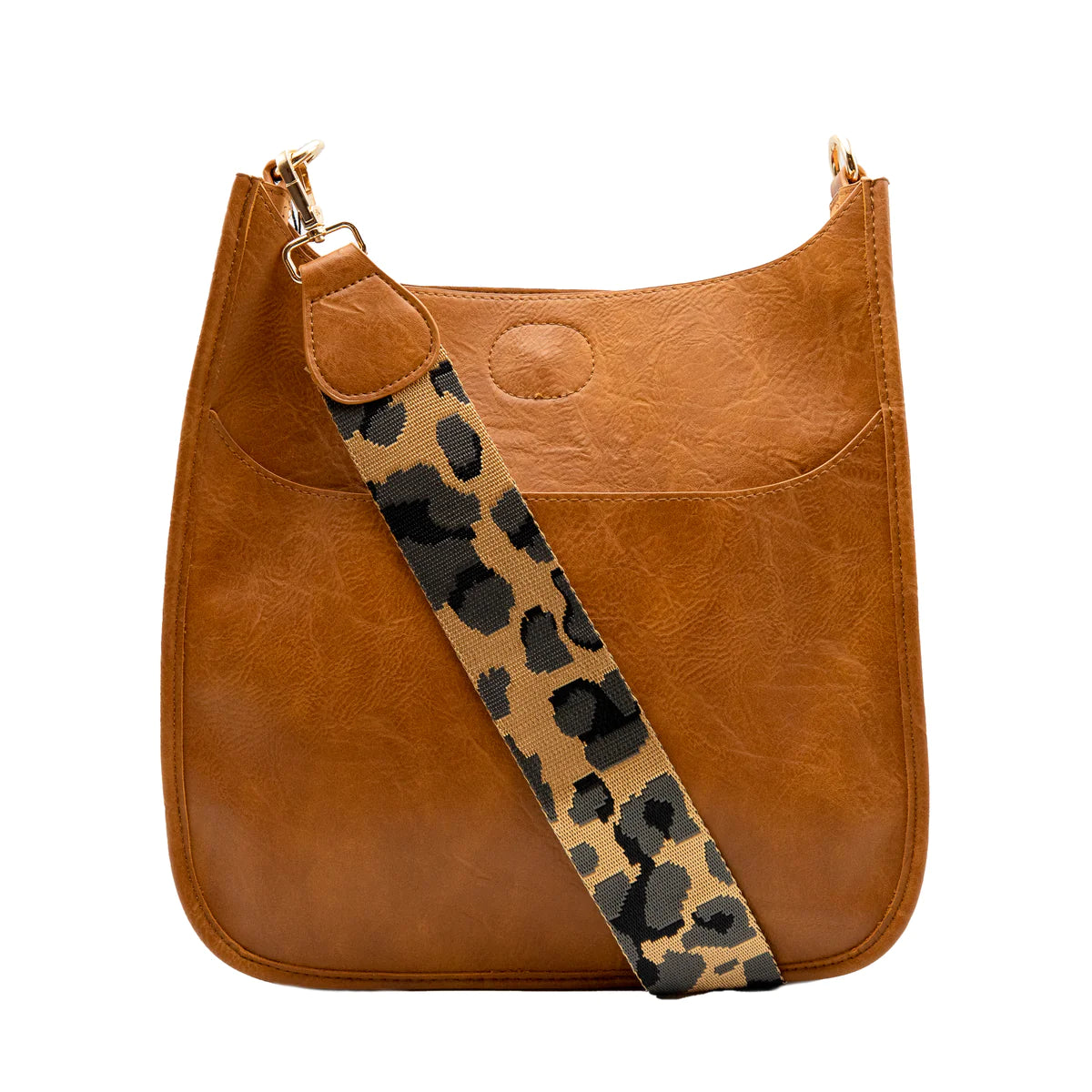 Ah-Dorned Mini Vegan Leather Messenger Bag