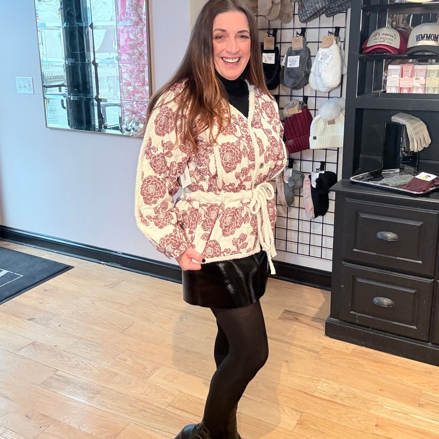 Seasonal Blooms Quilted Jacket by POL