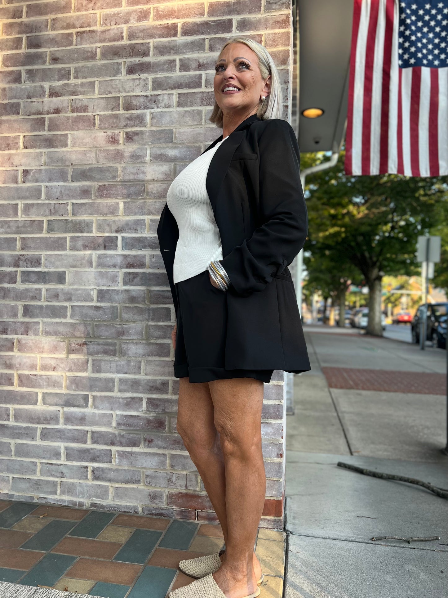 The Boss Babe Blazer and Shorts Set