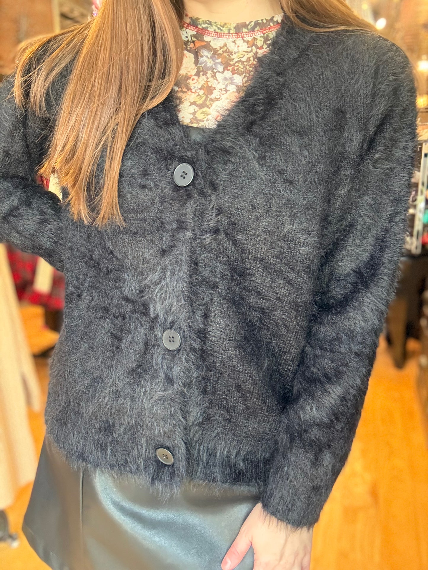 Signature Sunday Faux Fur Cardigan