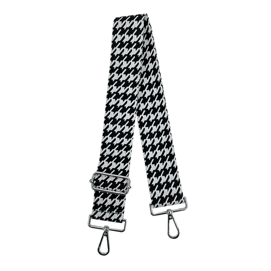 Black/White Houndstooth Strap