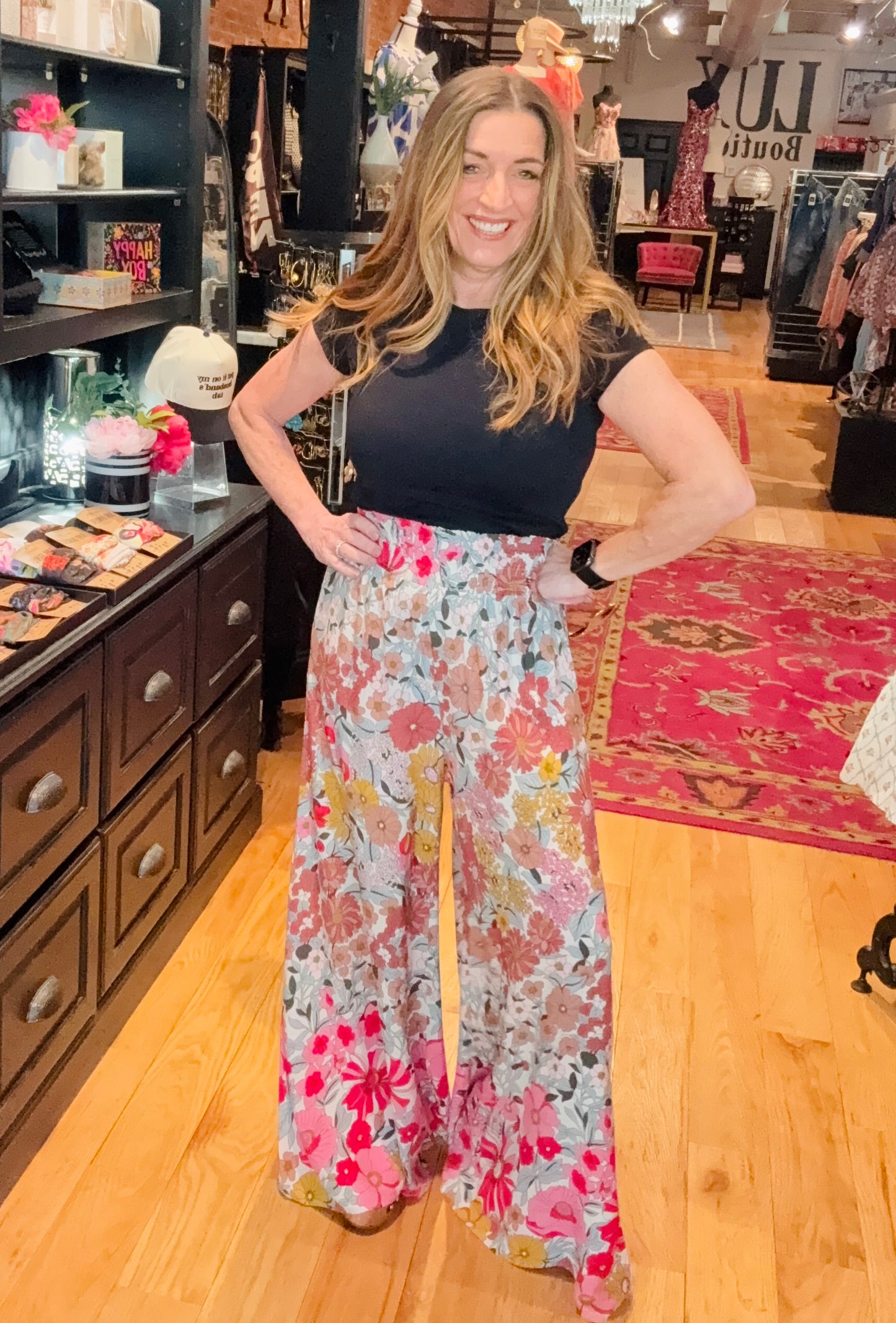 Blooming Mood Wide Leg Pants