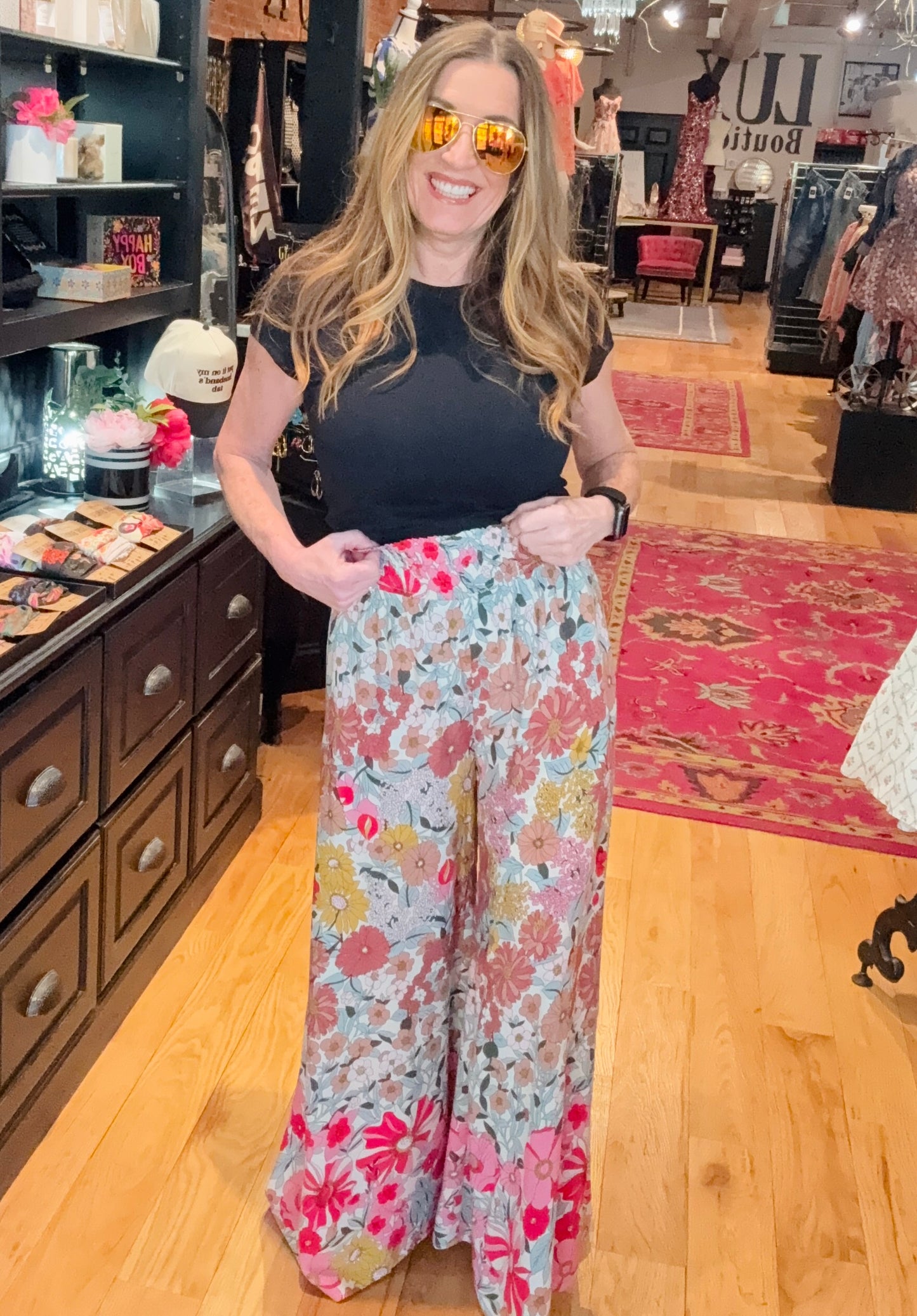 Blooming Mood Wide Leg Pants