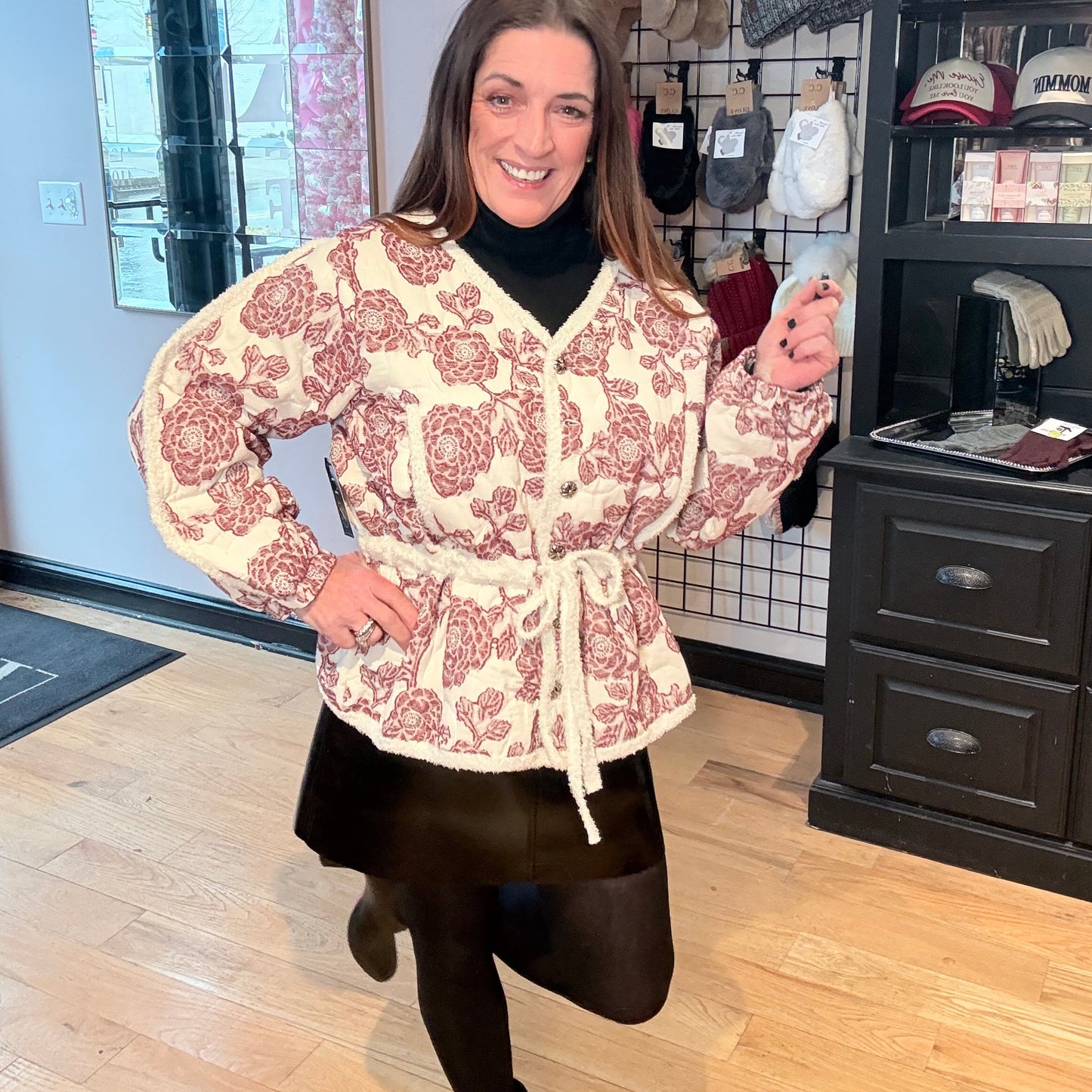 Seasonal Blooms Quilted Jacket by POL