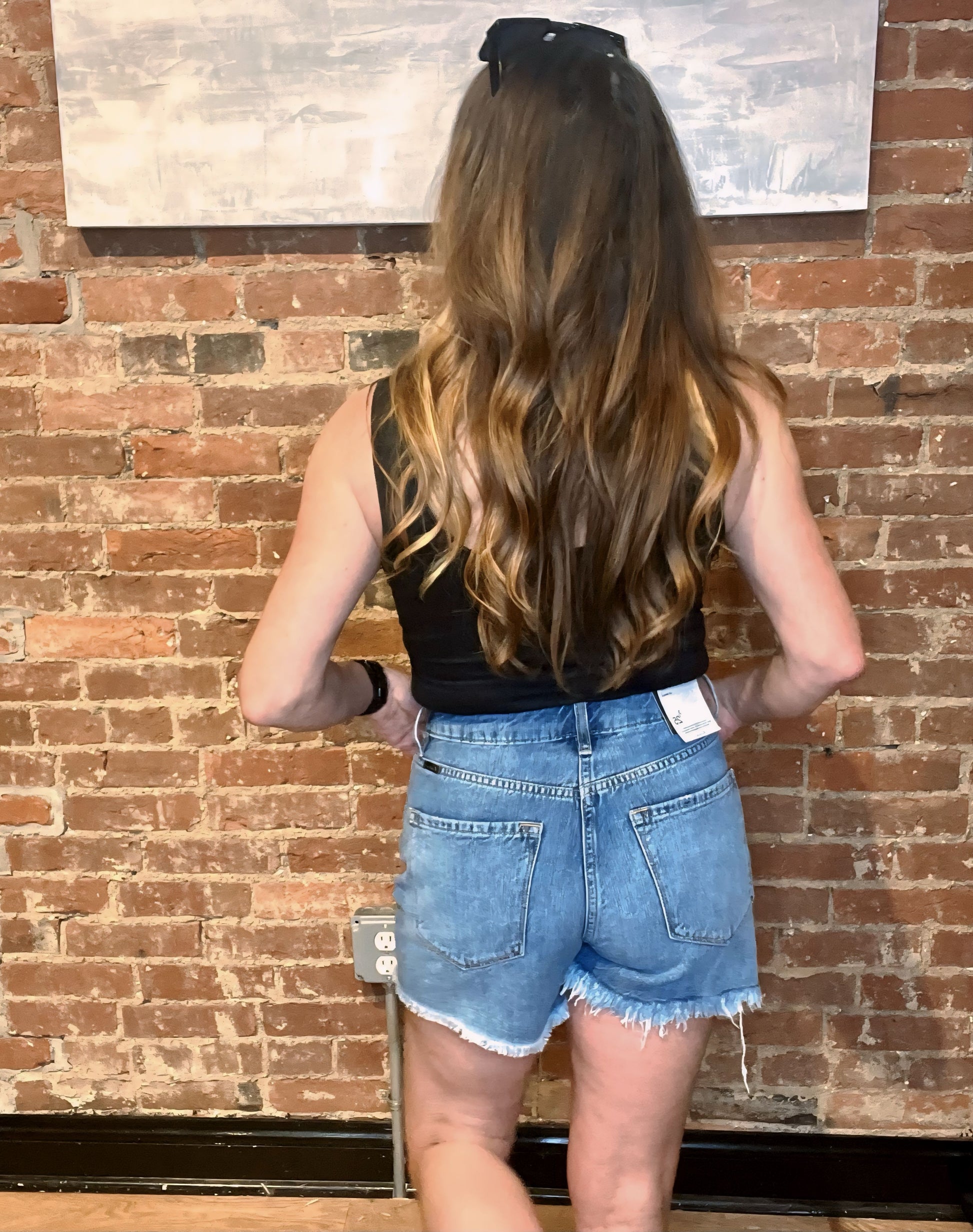 KanCan High Rise Denim Shorts
