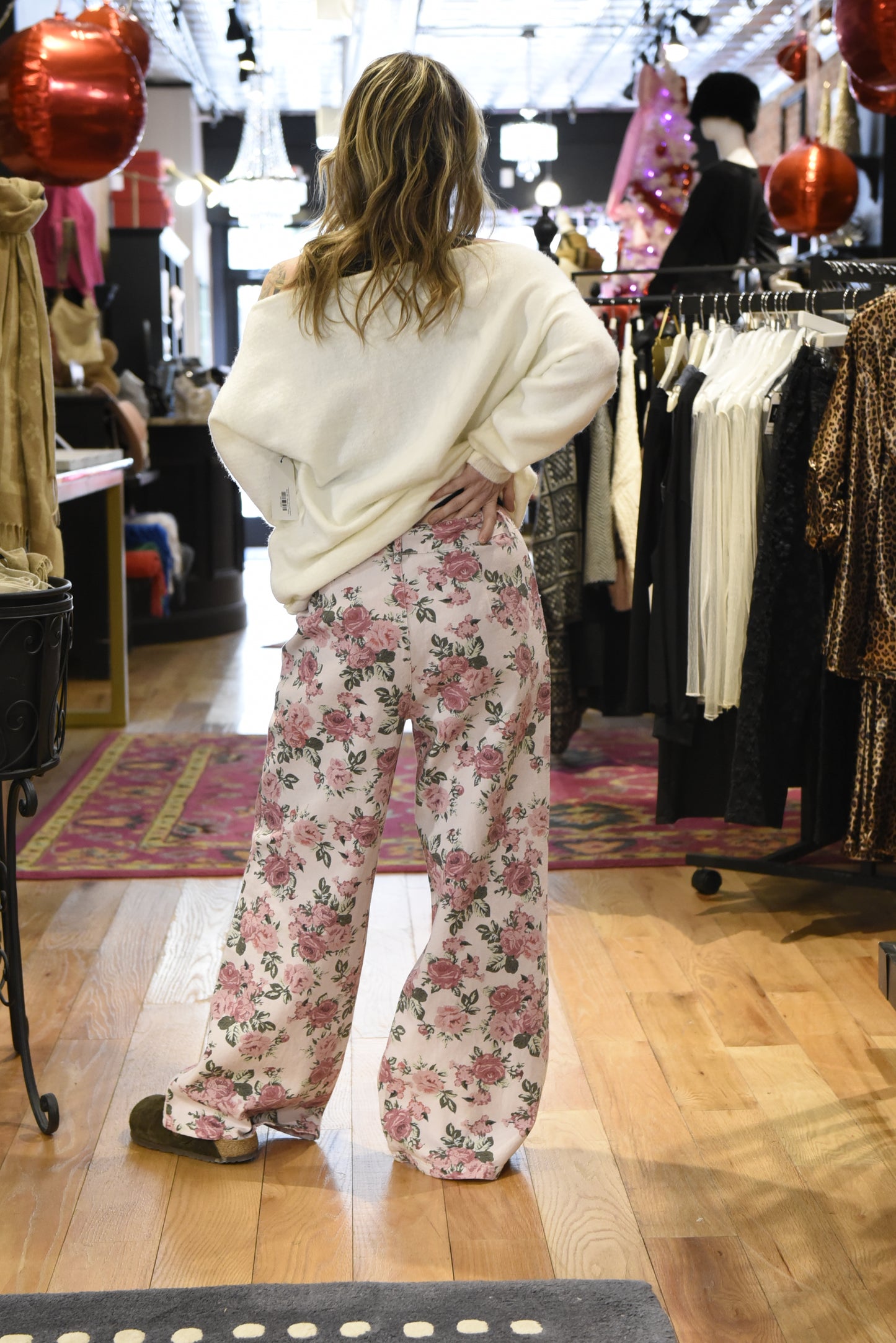 Pantaloni a gamba larga Blooming Mood