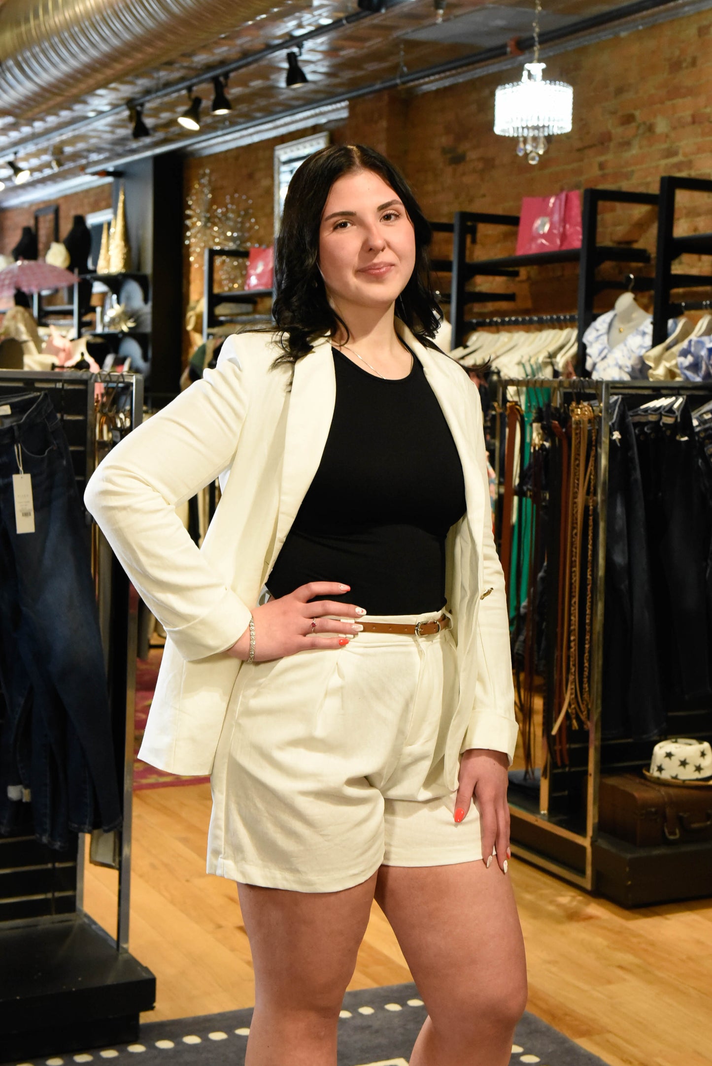 Preppy Perfection Linen Shorts