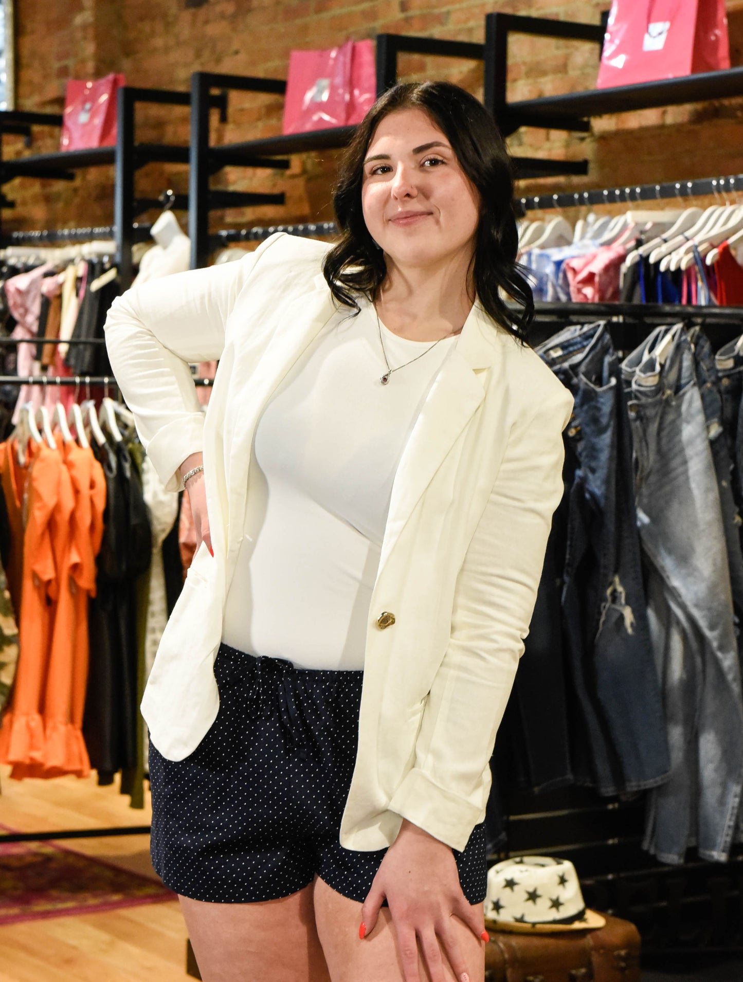 Preppy Perfection Linen Blazer