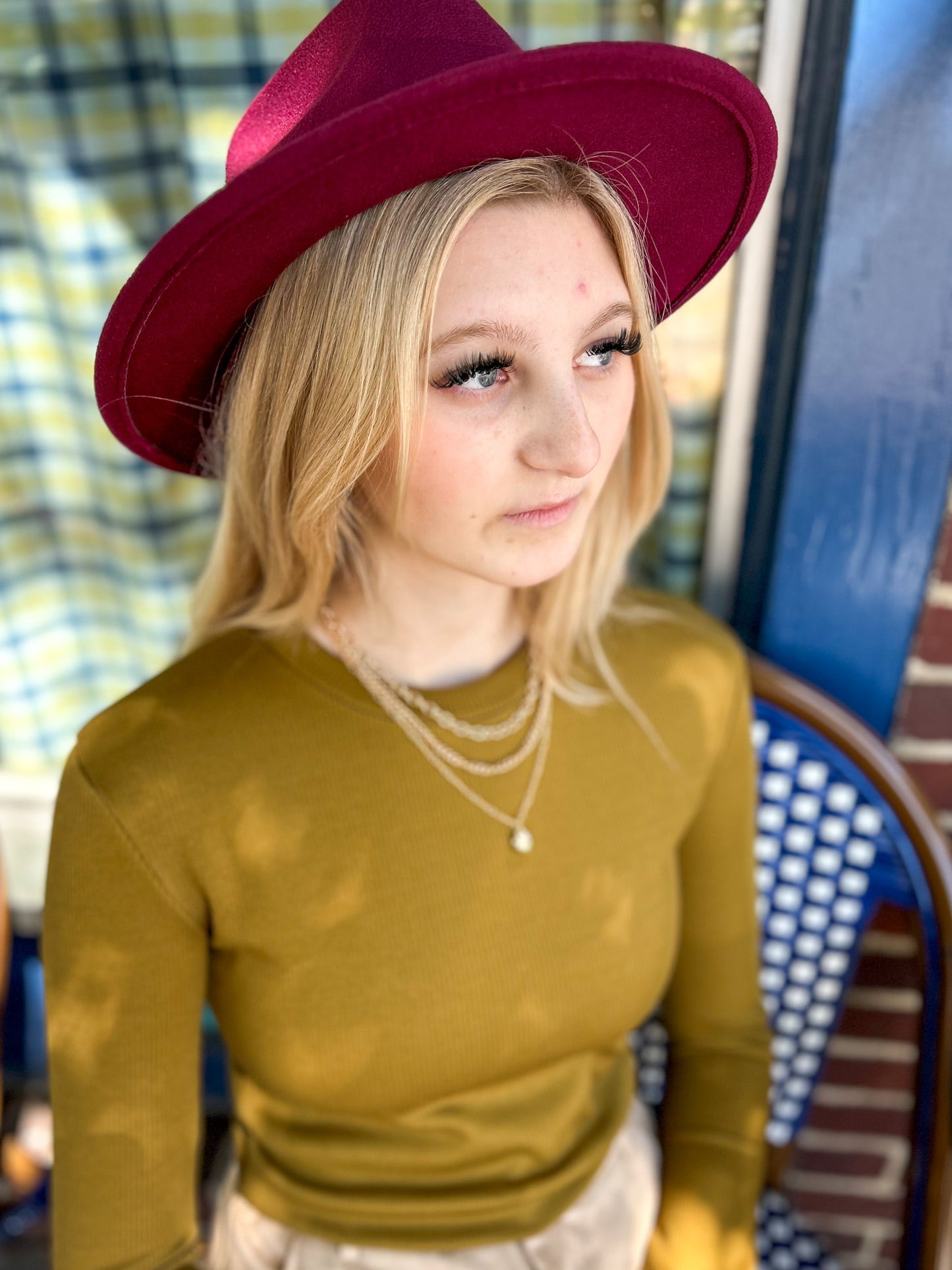 The Jillian Gold Heart Chain Pendant Necklace Set