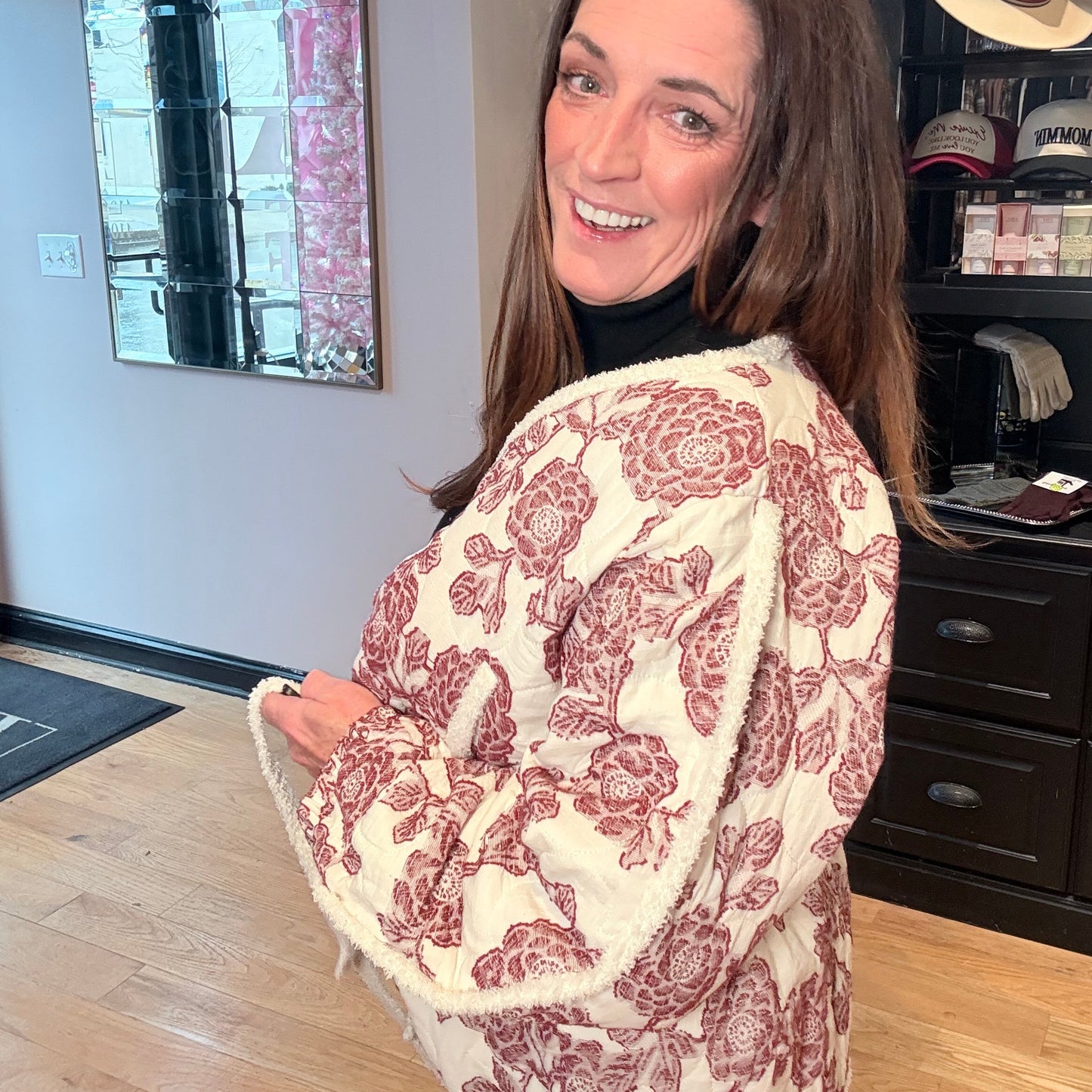 Seasonal Blooms Quilted Jacket by POL