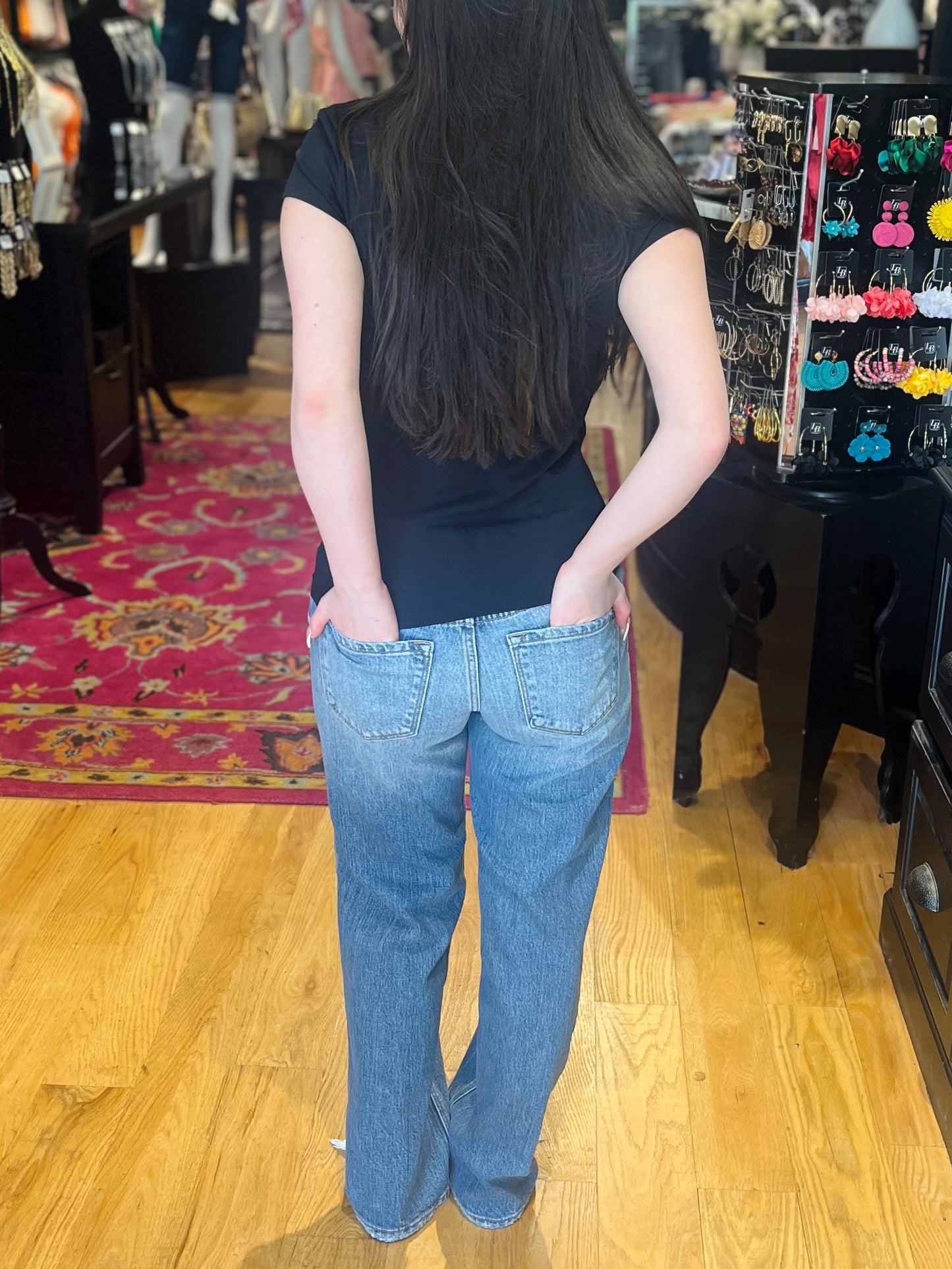 KanCan Premium Mid Rise True Straight Jeans