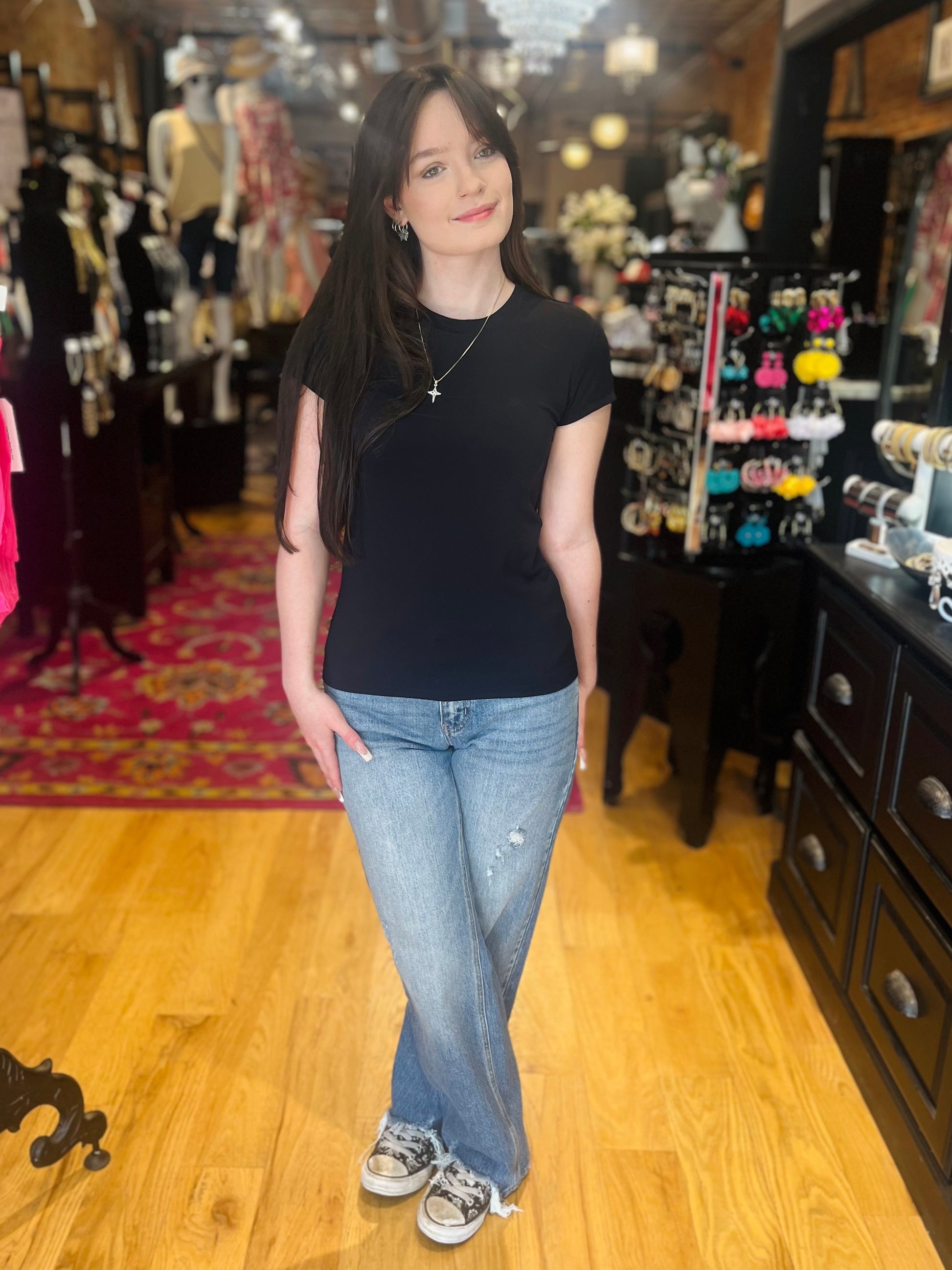 KanCan Premium Mid Rise True Straight Jeans