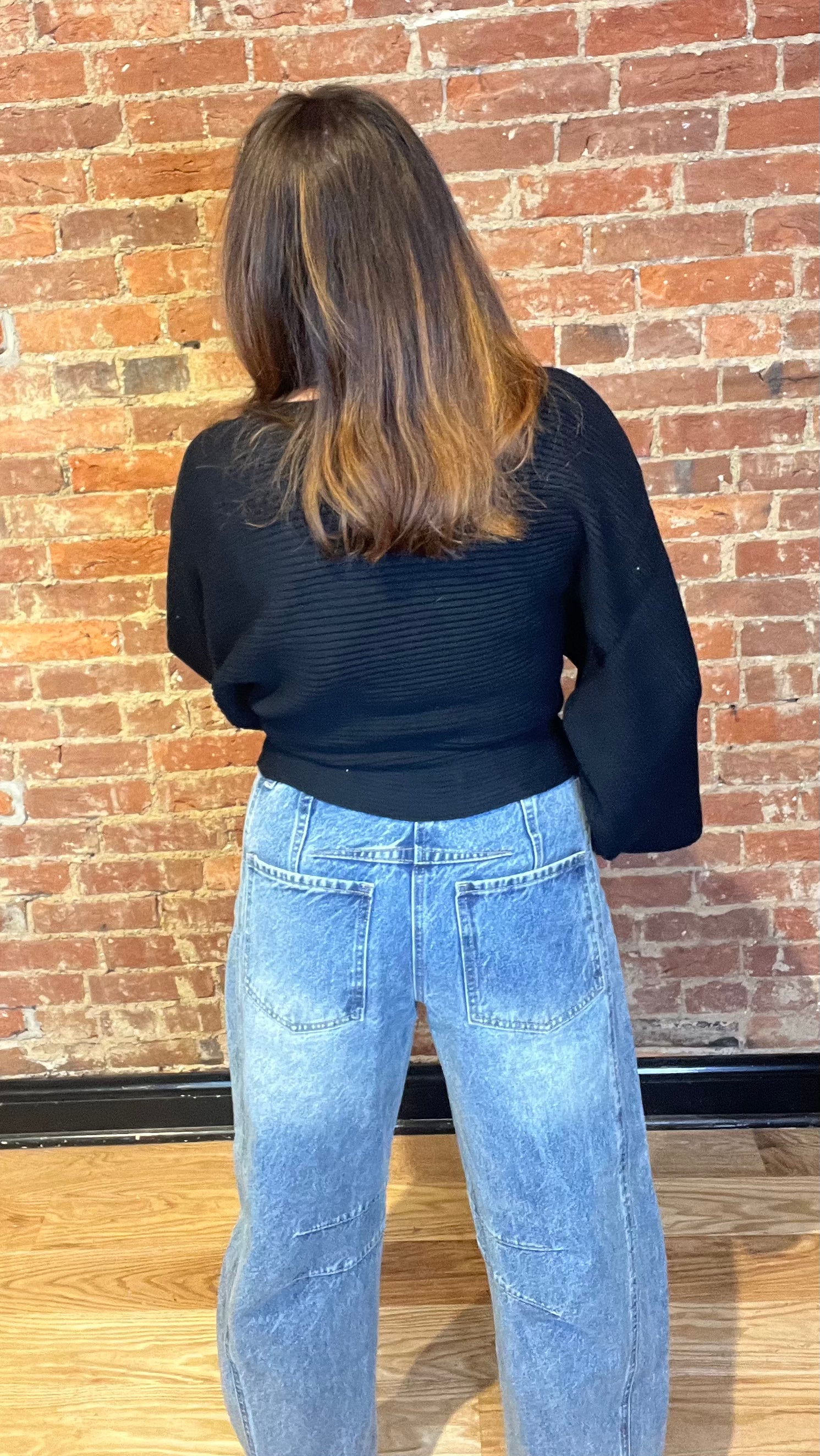 Medium Wash Francine Mid Rise Barrel Jeans