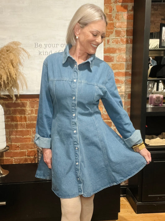 Ready To Slay Denim Mini Dress