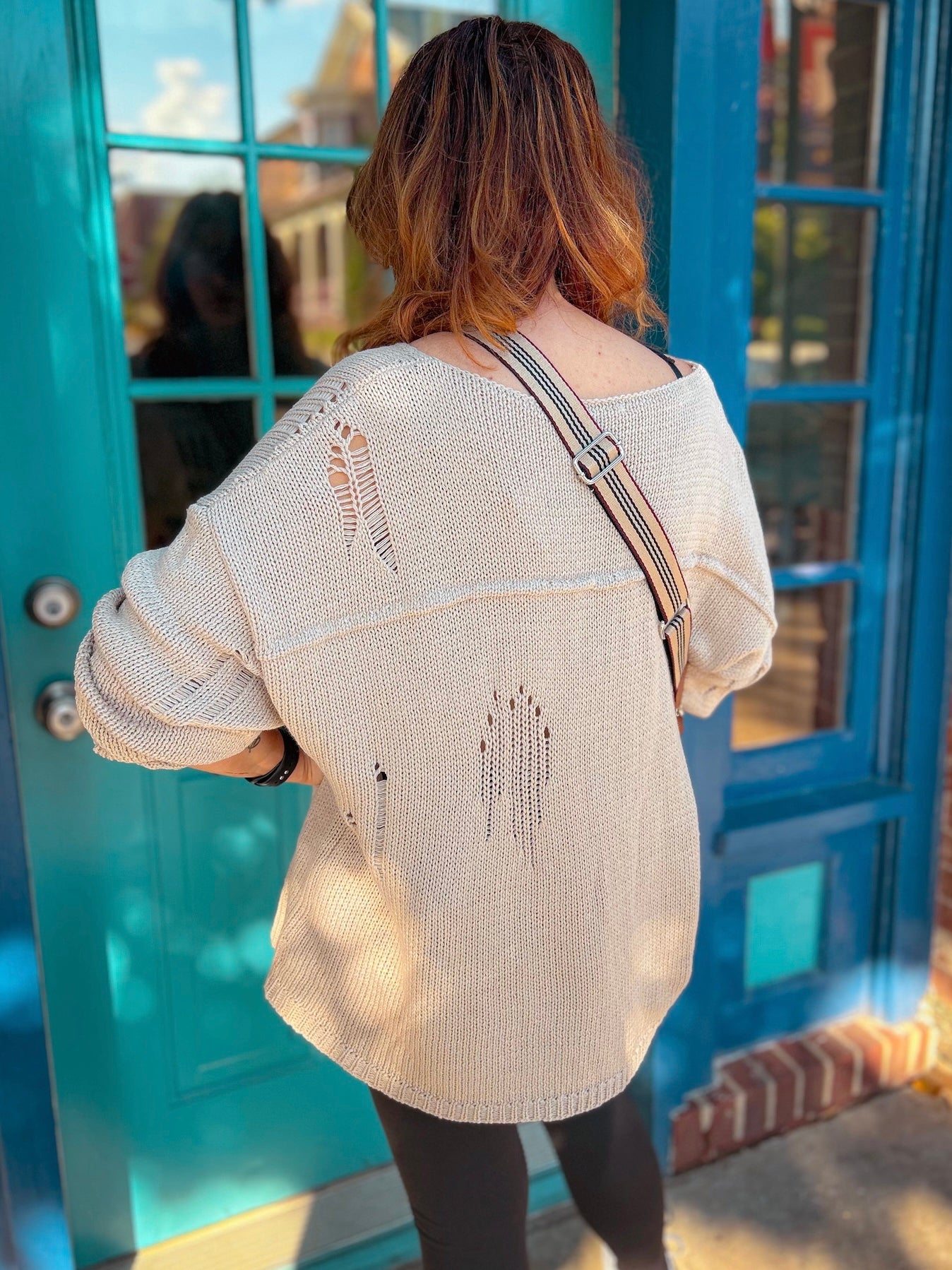 Close Up Distressed Knit Sweater