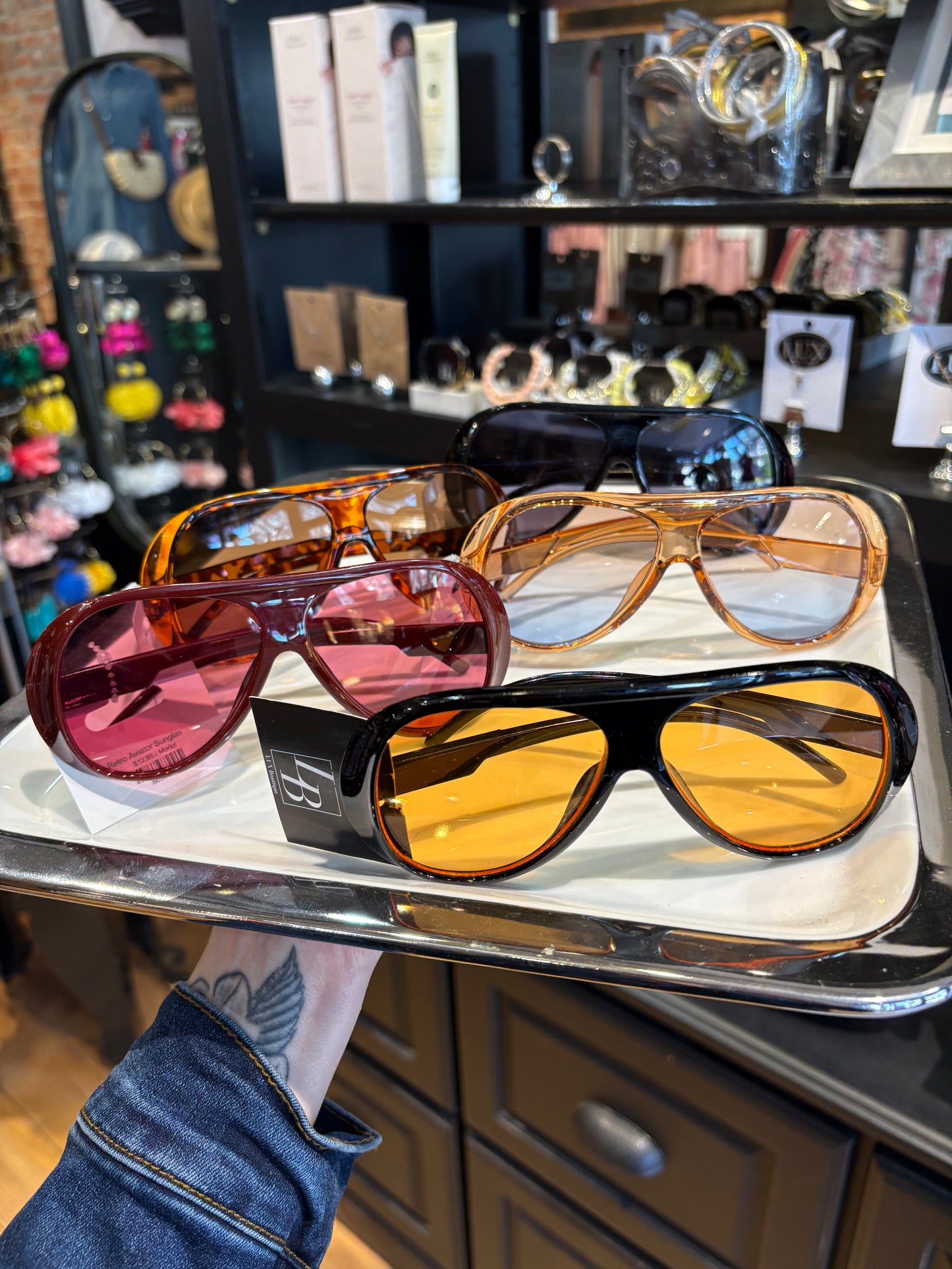 Retro Aviator Sunglasses