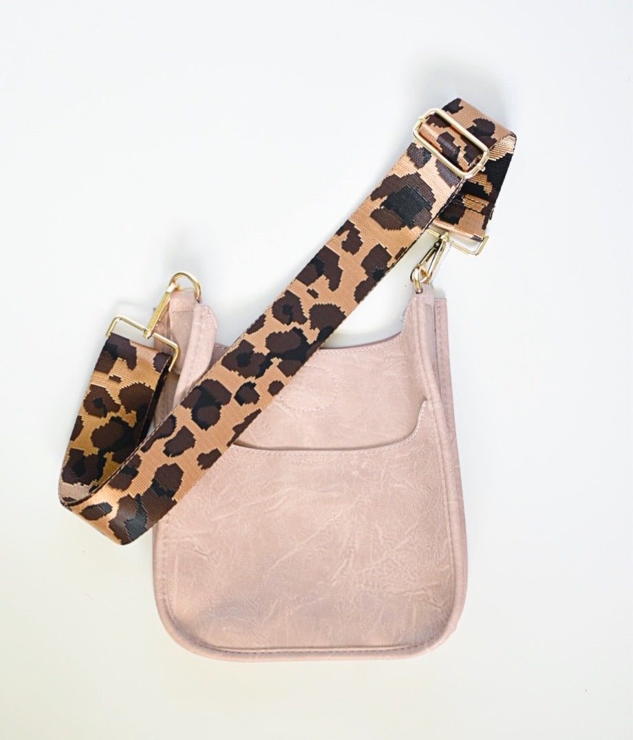 Ah-Dorned Mini Vegan Leather Messenger Bag
