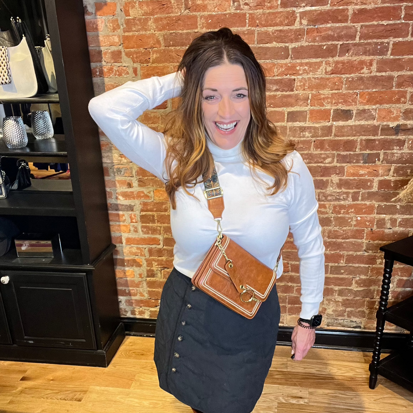 Going Places Vegan Leather Crossbody Bag