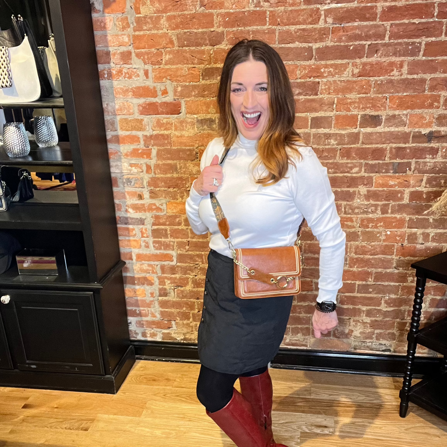 Going Places Vegan Leather Crossbody Bag