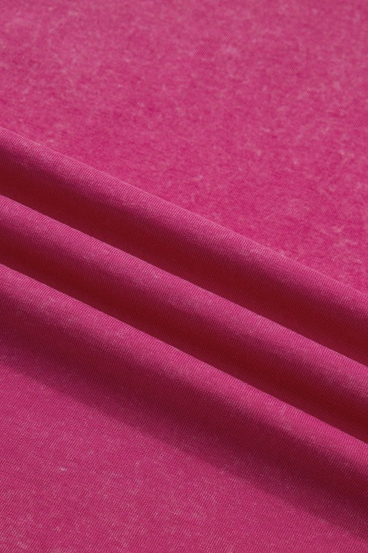Close-up of pink fabric with visible texture
