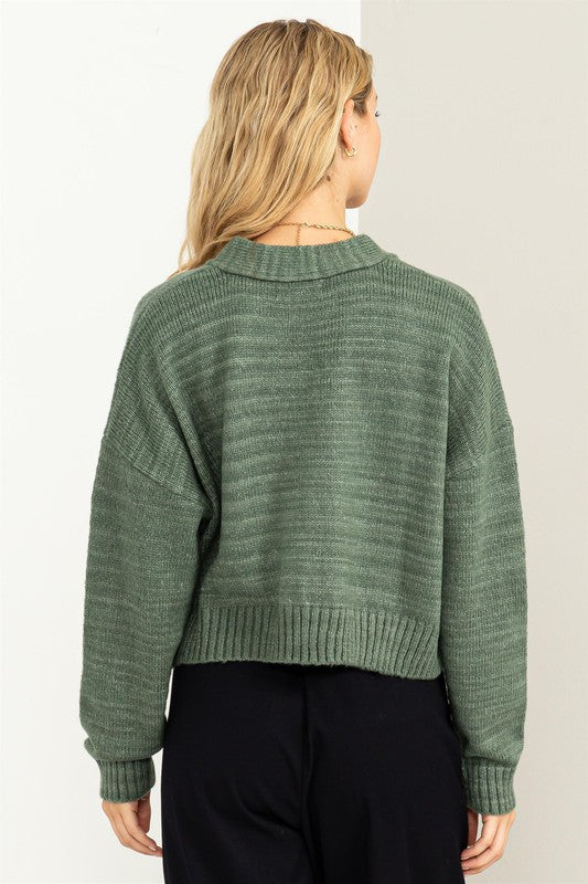 Cute Mood Cropped Cardigan Sweater
