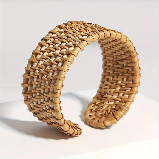 Rattan Cuff Bracelet