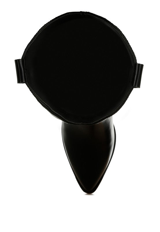 Black mask with a pointed bottom on a white background