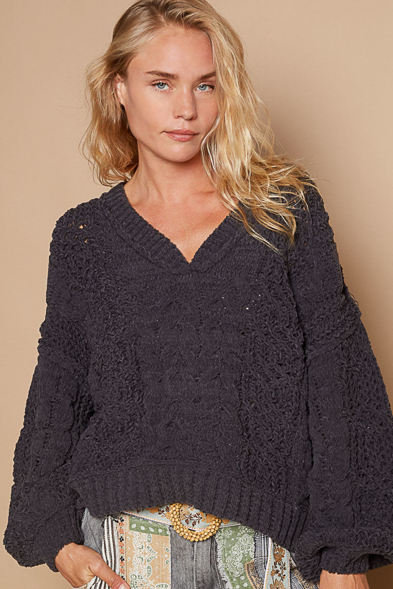 Comfort Club Chenille Sweater by POL